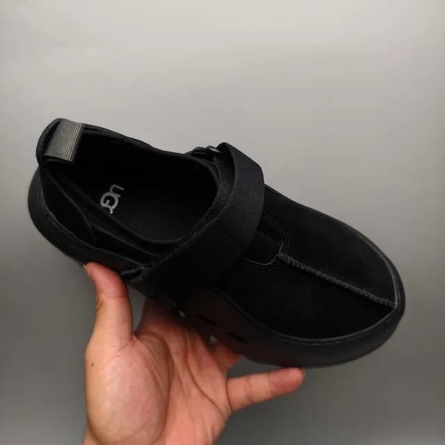 UGG टास्मन काला प्लेटफॉर्म सोल सुड अपर क्लॉग 3