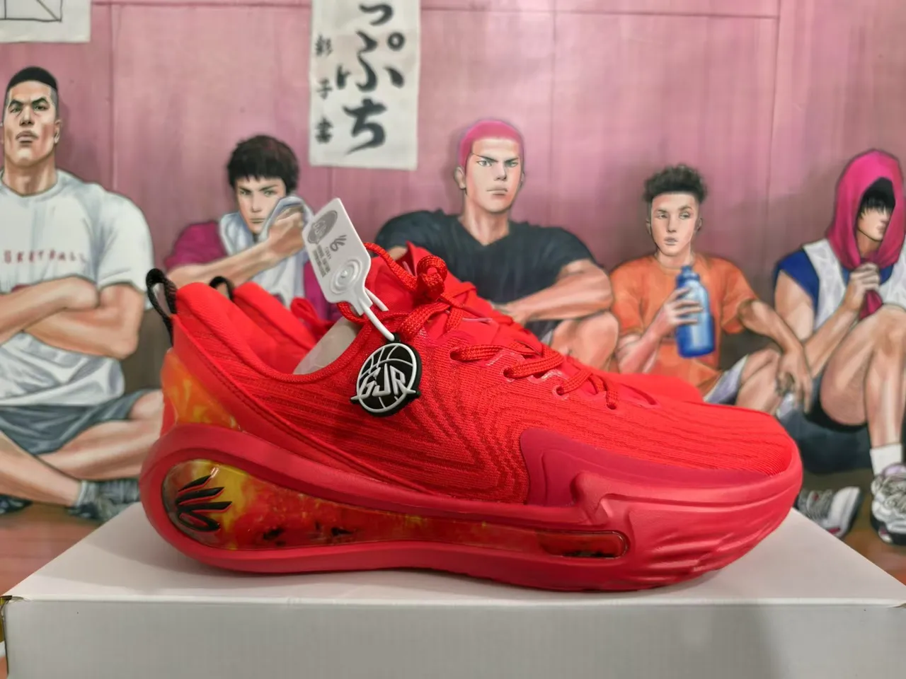 Under Armour Curry Flame Red Basketball Shoes 5