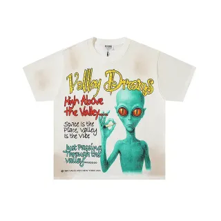 Vale Forever Valley Dreams Graphic Print Distressed T-Shirt