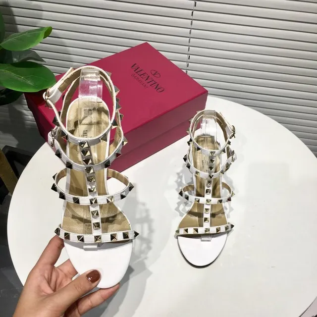 Valentino Rockstud White Studded Gladiator Stilettos 5