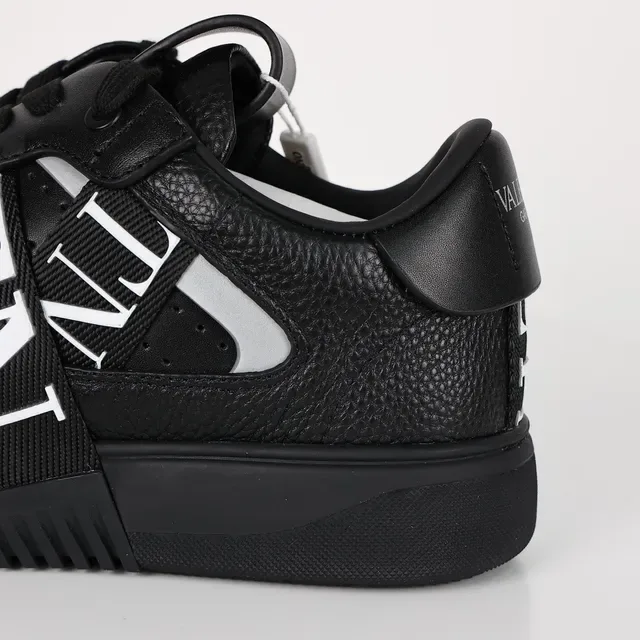 Valentino VLTN Black Pebbled Leather Lifestyle Sneakers 4