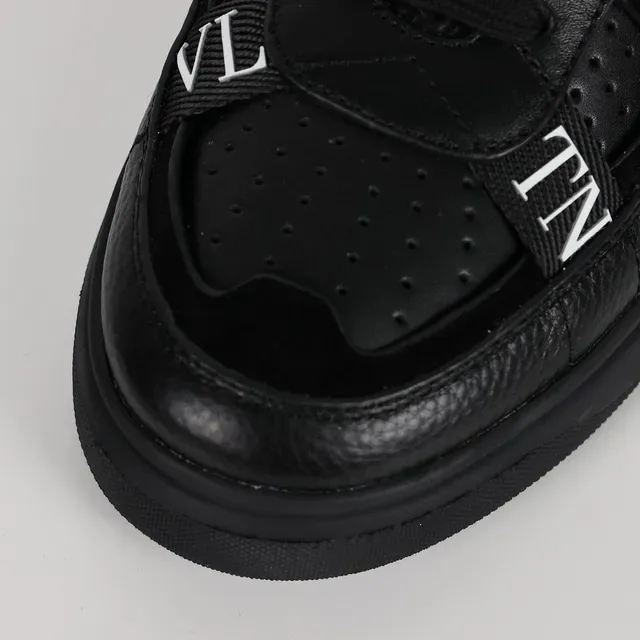 Valentino VLTN Black Pebbled Leather Lifestyle Sneakers 5