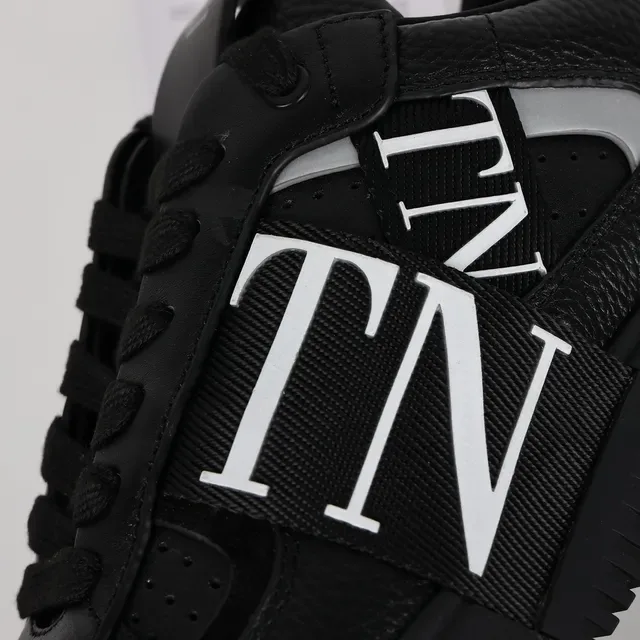 Valentino VLTN Black Pebbled Leather Lifestyle Sneakers 6