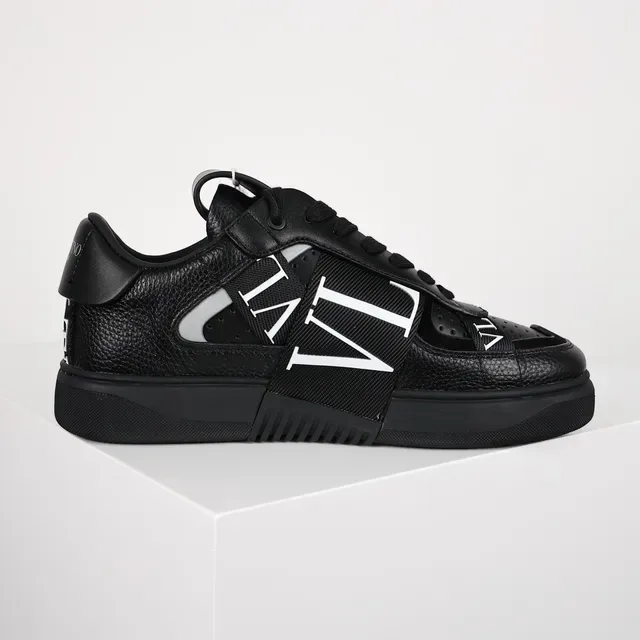 Valentino VLTN Black Pebbled Leather Lifestyle Sneakers 7