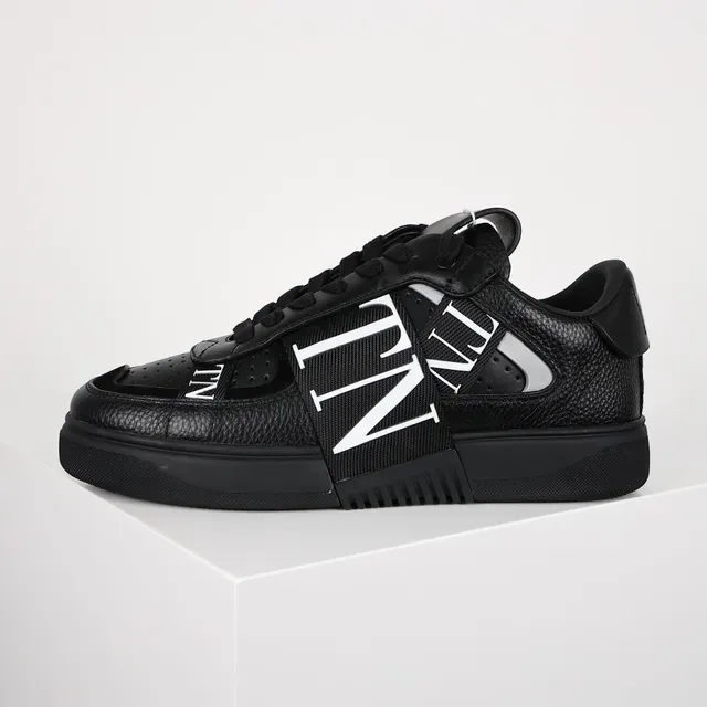 Valentino VLTN Black Pebbled Leather Lifestyle Sneakers 9
