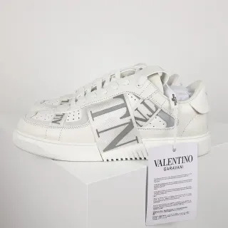 Valentino VLTN White and Gray Lifestyle Sneakers