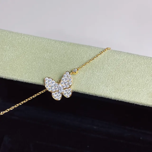 Van Cleef & Arpels Papillon Pavé mariposa colgante collar 3