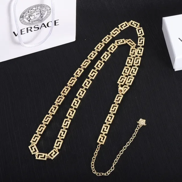 Versace Greca Odissea সোনালি গ্রিক কী লিংক নেকলেস 2
