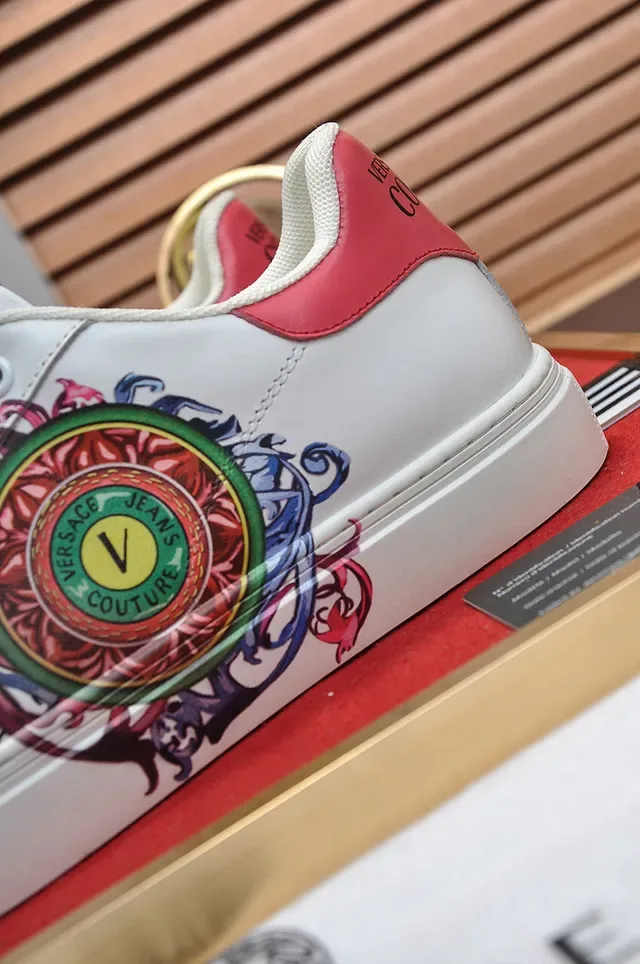 Versace Jeans Couture Blancos Verdes Rojos Bordados Lifestyle Sneakers 2