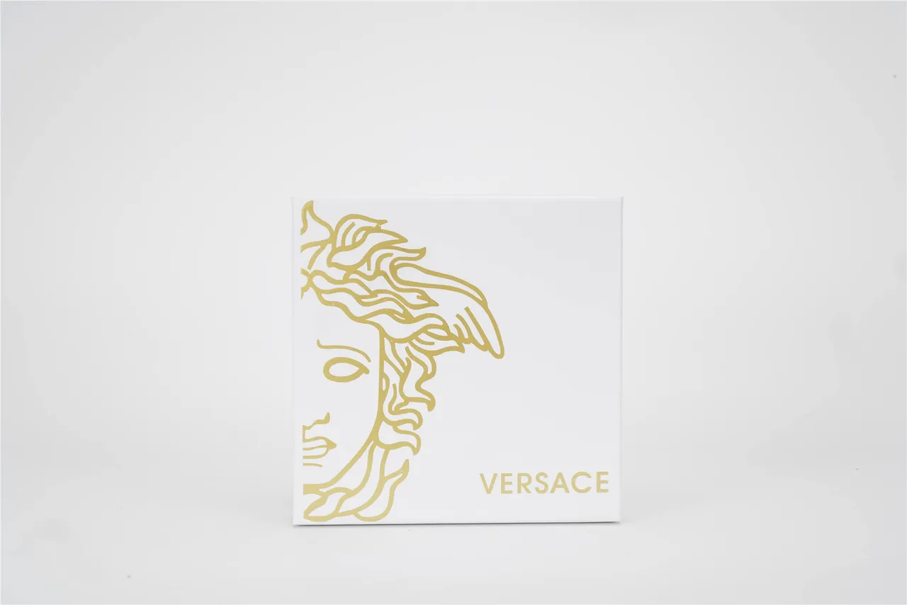 Versace 白金纸袋箔印美杜莎标志手提包 3