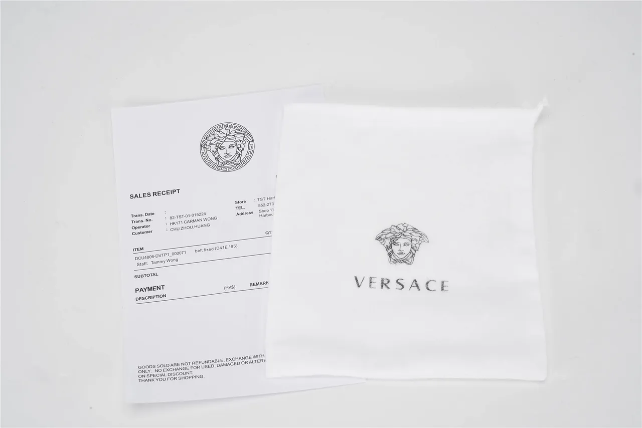 Versace 白金纸袋箔印美杜莎标志手提包 4