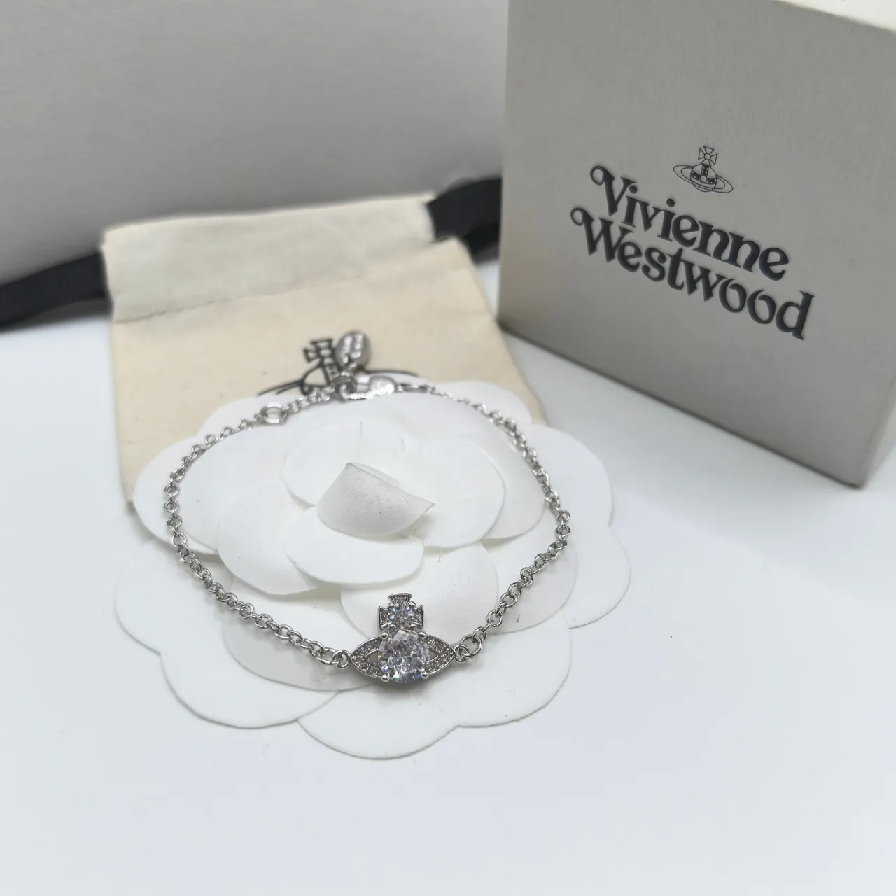 Vivienne Westwood Orb and Cross Crystal Bracelets 3