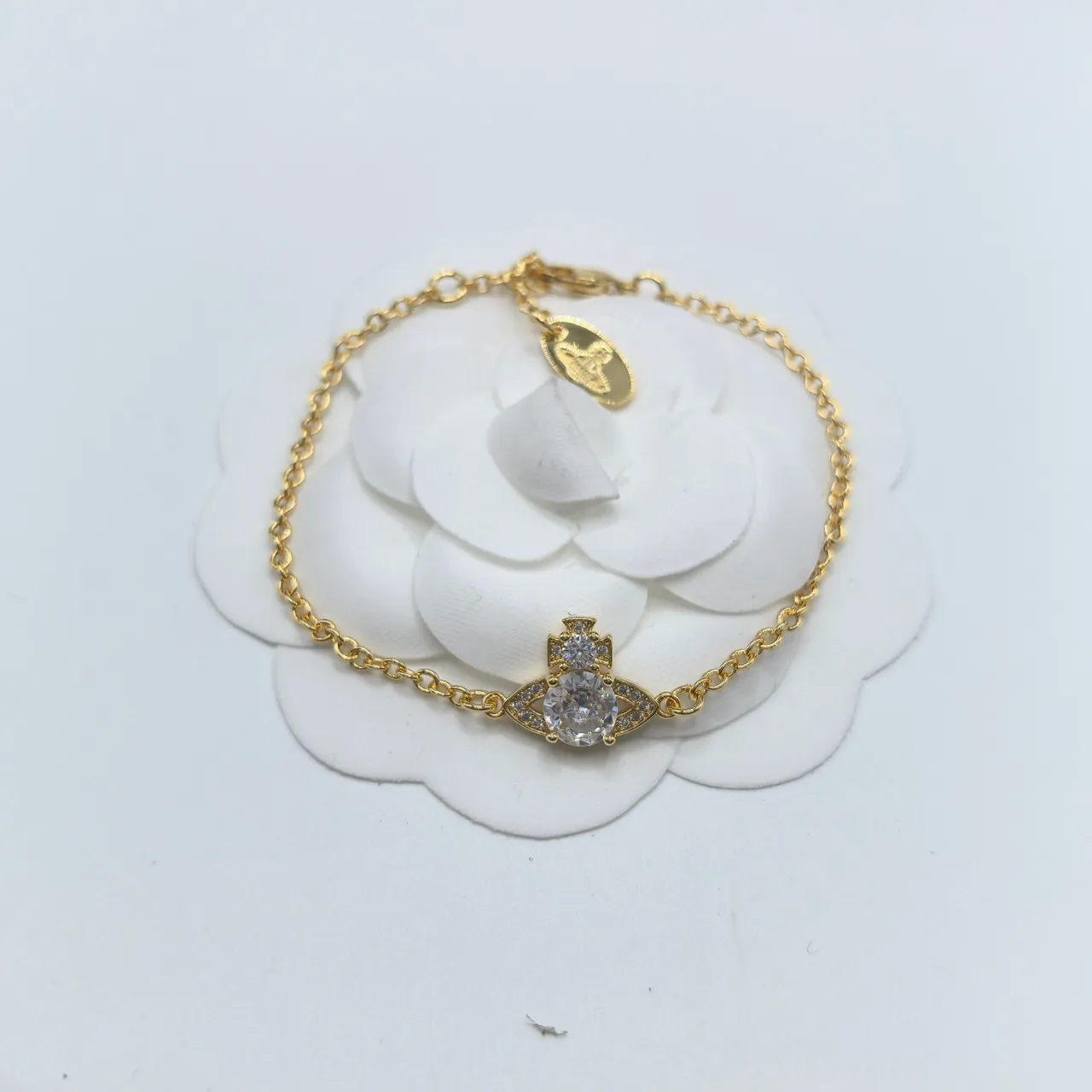 Vivienne Westwood Orb and Cross Crystal Bracelets 4