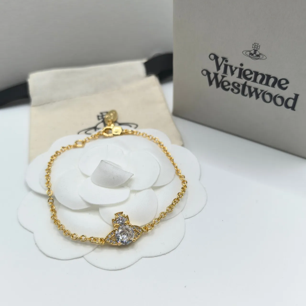 Vivienne Westwood Orb and Cross Crystal Bracelets 5