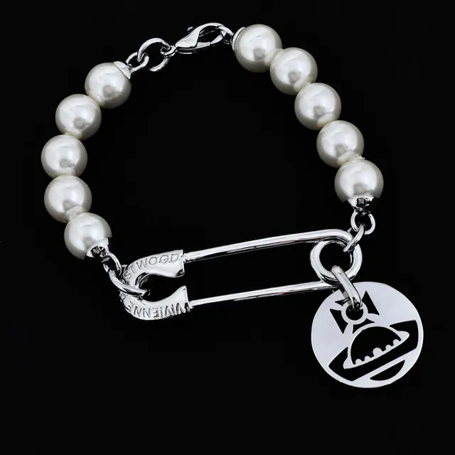 Vivienne Westwood Orb নিরাপত্তা পিন মুক্তা ব্রেসলেট 6