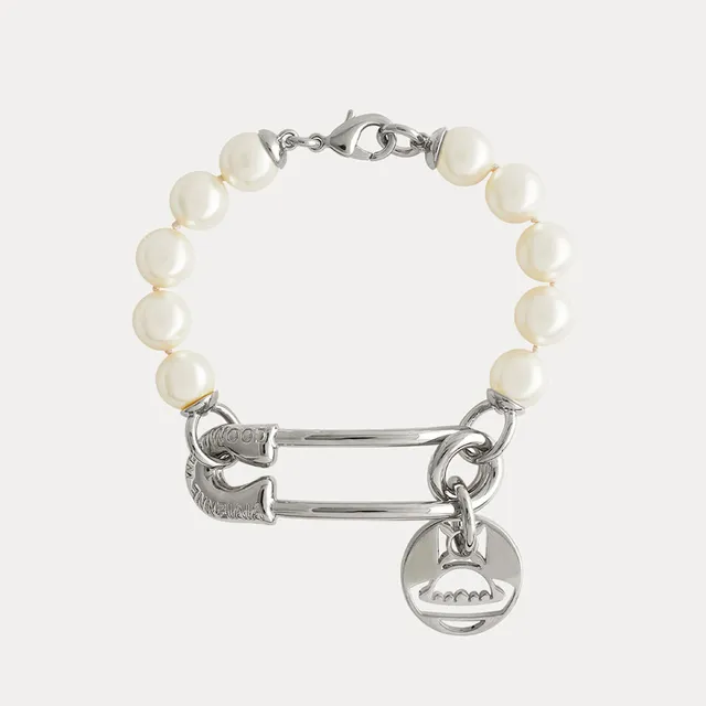 Vivienne Westwood Orb নিরাপত্তা পিন মুক্তা ব্রেসলেট 8