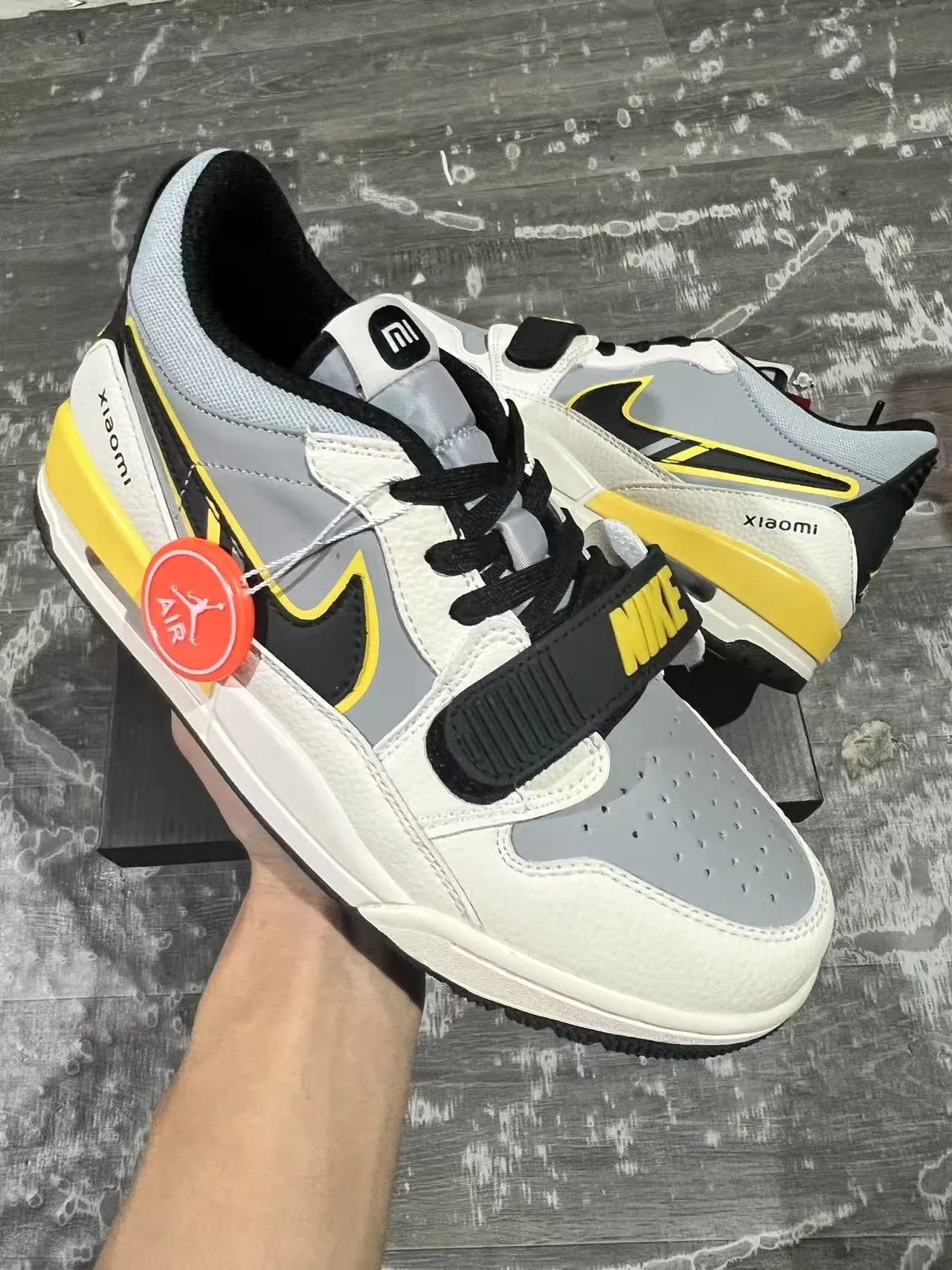 Xiaomi White Yellow Layered Synthetic/mesh Upper Visible Air Unit Sneakers 2