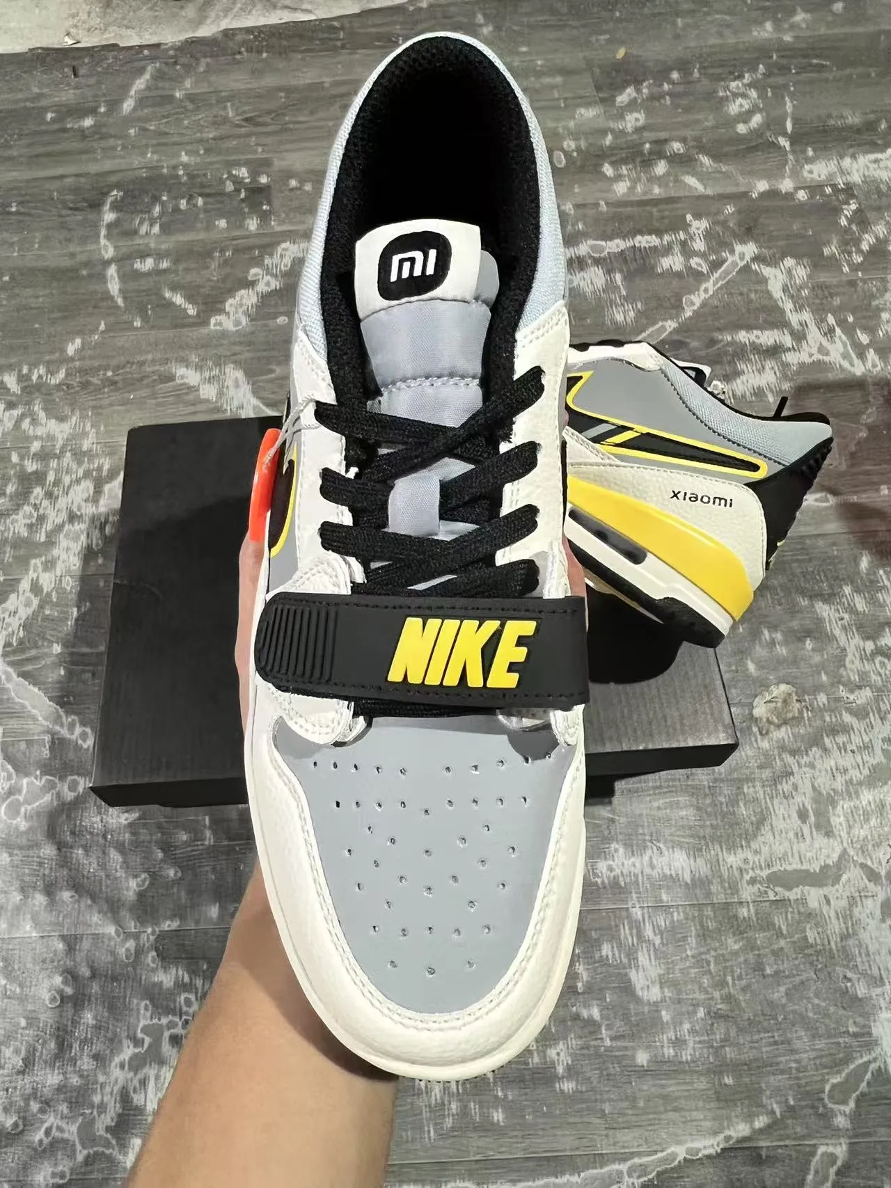 Xiaomi White Yellow Layered Synthetic/mesh Upper Visible Air Unit Sneakers 3