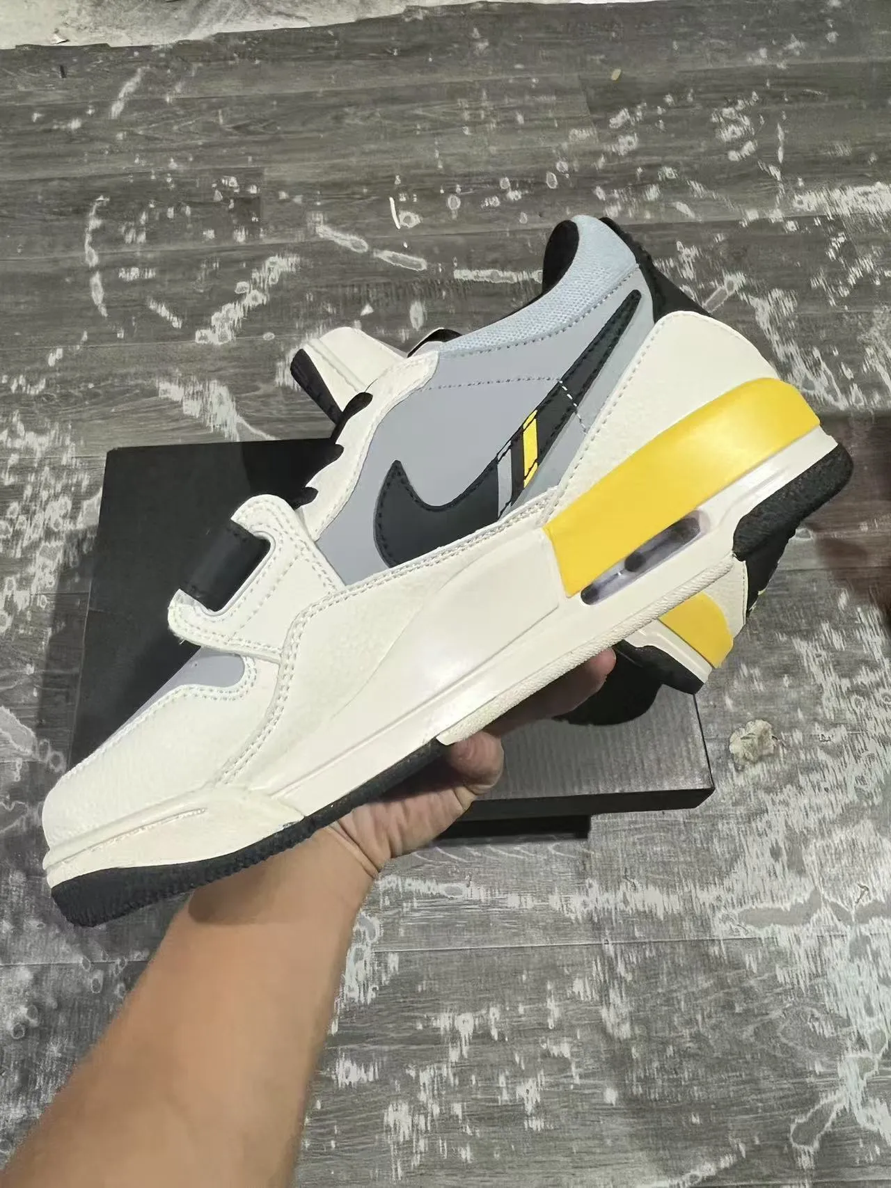 Xiaomi White Yellow Layered Synthetic/mesh Upper Visible Air Unit Sneakers 5