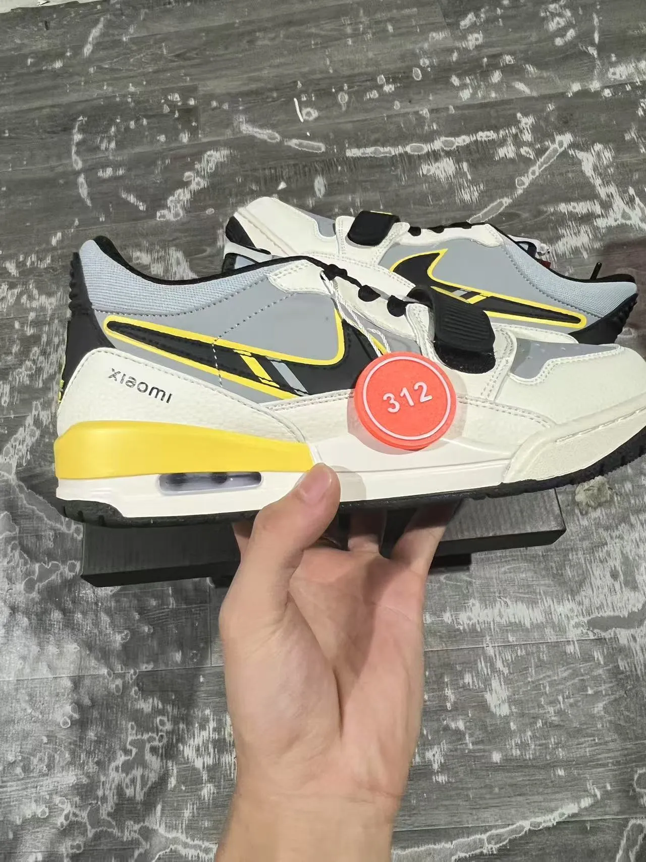 Xiaomi White Yellow Layered Synthetic/mesh Upper Visible Air Unit Sneakers 7