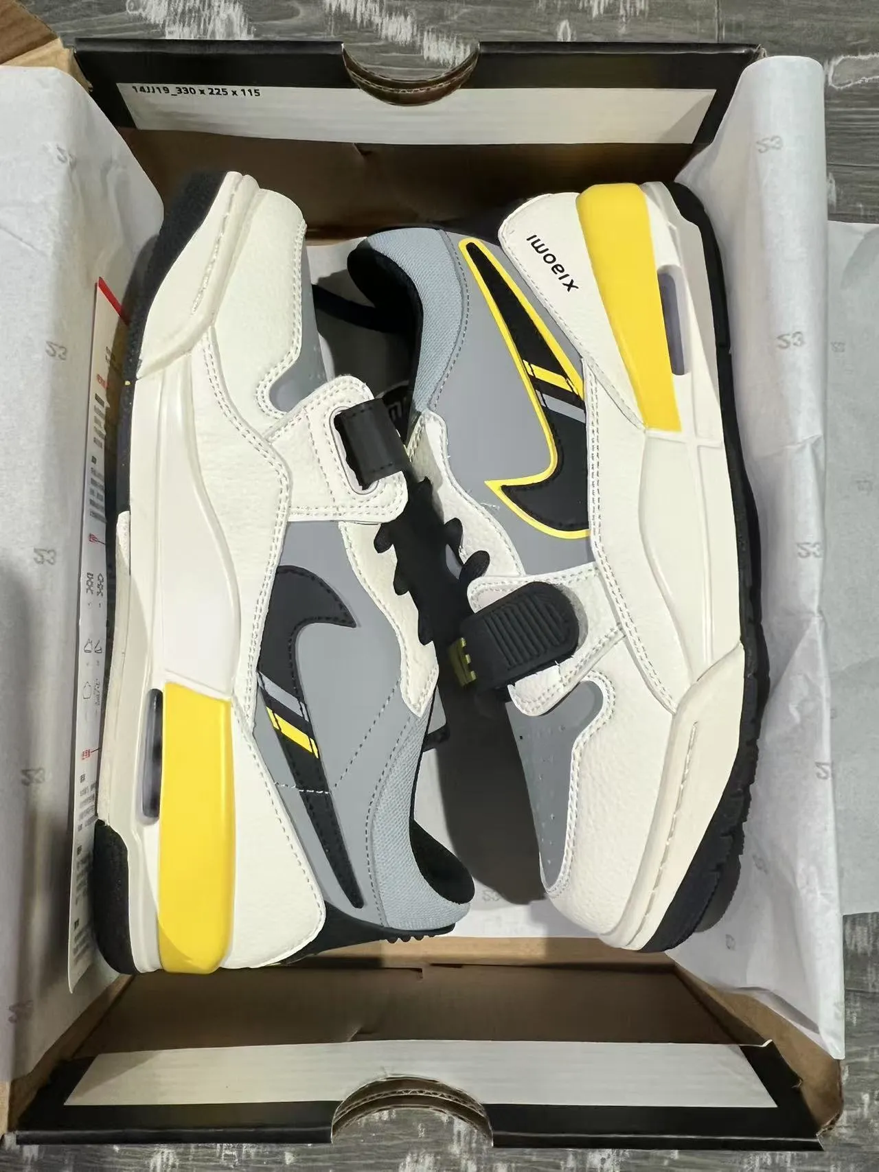 Xiaomi White Yellow Layered Synthetic/mesh Upper Visible Air Unit Sneakers 9