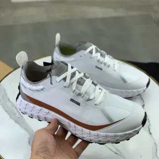 Zegna Norda White Brown Gray Lifestyle Sneakers