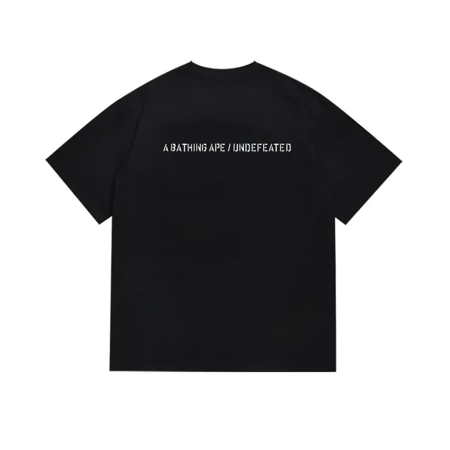 Camiseta negra A Bathing Ape ABC Camo Five Bars 5