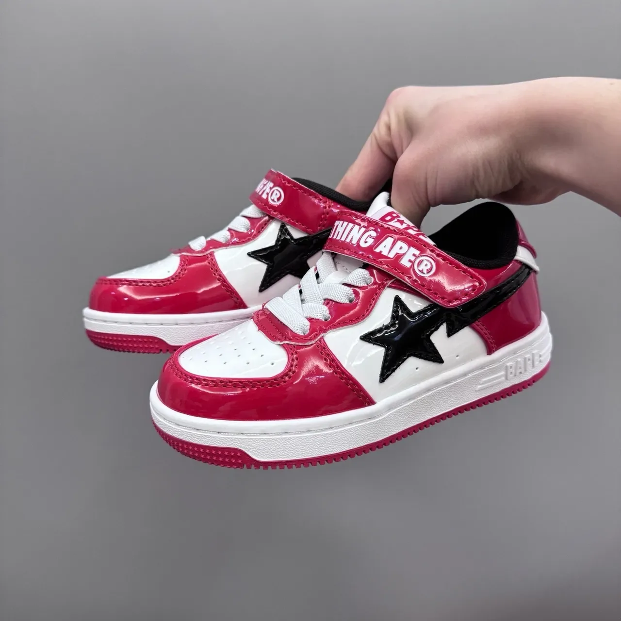 A Bathing Ape BAPE STA Black White Lifestyle Sneakers 11