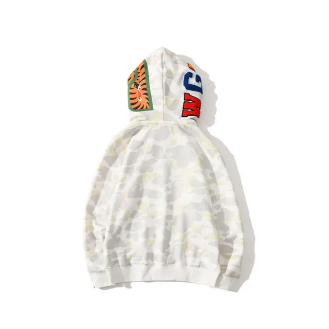 A Bathing Ape Shark 白灰 全拉链帽衫 6