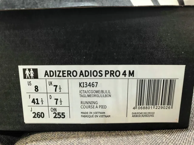 Adidas Adios Pro Yellow Silver Purple Running Shoes 2