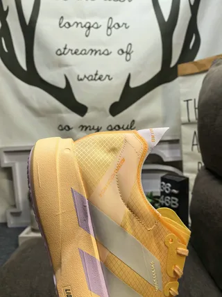 Adidas Adios Pro Yellow Silver Purple Running Shoes 3