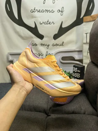 Adidas Adios Pro Yellow Silver Purple Running Shoes 5