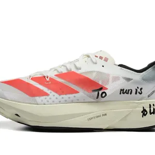 एडिडास Adizero Adios Pro 3 व्हाइट रेड रनिंग शूज़