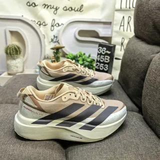 Adidas بيج أسود كثيف منحوت وسط نعل شبكة مهندسة أعلى أسلوب حياة حذاء رياضي