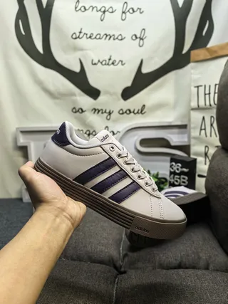 Adidas Beige Yellow Low-Top Three-Stripe Side Panel Lifestyle Sneakers 15