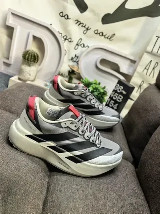 Adidas Black and Silver Three-Stripe Lifestyle Sneakers 19