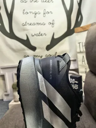 Adidas Black and Silver Three-Stripe Lifestyle Sneakers 23