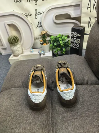 Adidas Brown White Suede Upper Three Stripes Lifestyle Sneakers 8