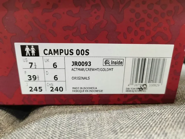 Adidas Campus sneakers lifestyle beige y rojo 2