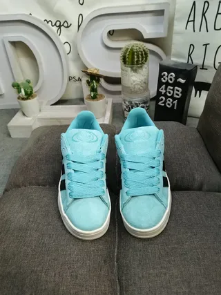 Adidas Campus Light Blue Suede Lifestyle Sneakers 10