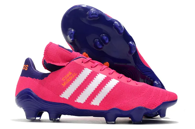 Adidas Copa Mundial بنفسجي وردي Firm-Ground أحذية كرة القدم 6