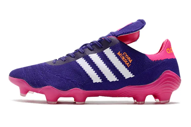 Adidas Copa Mundial بنفسجي وردي Firm-Ground أحذية كرة القدم 14