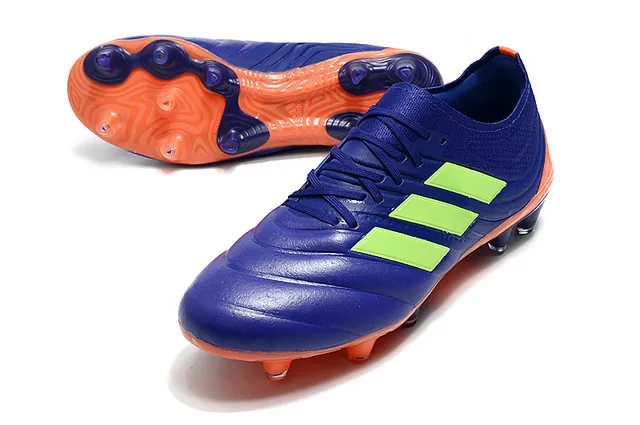 Adidas Copa Pure Blue Lime Orange Firm-Ground chaussures de football 11
