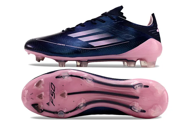 Adidas F50 Navy Pink লো-কাট লেস-আপ Sprintweb কেজ ওভারলে ফার্ম-গ্রাউন্ড ফুটবলের জুতো 6