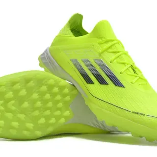 Adidas F50 Turf 霓虹黄渐变条纹 草地球鞋
