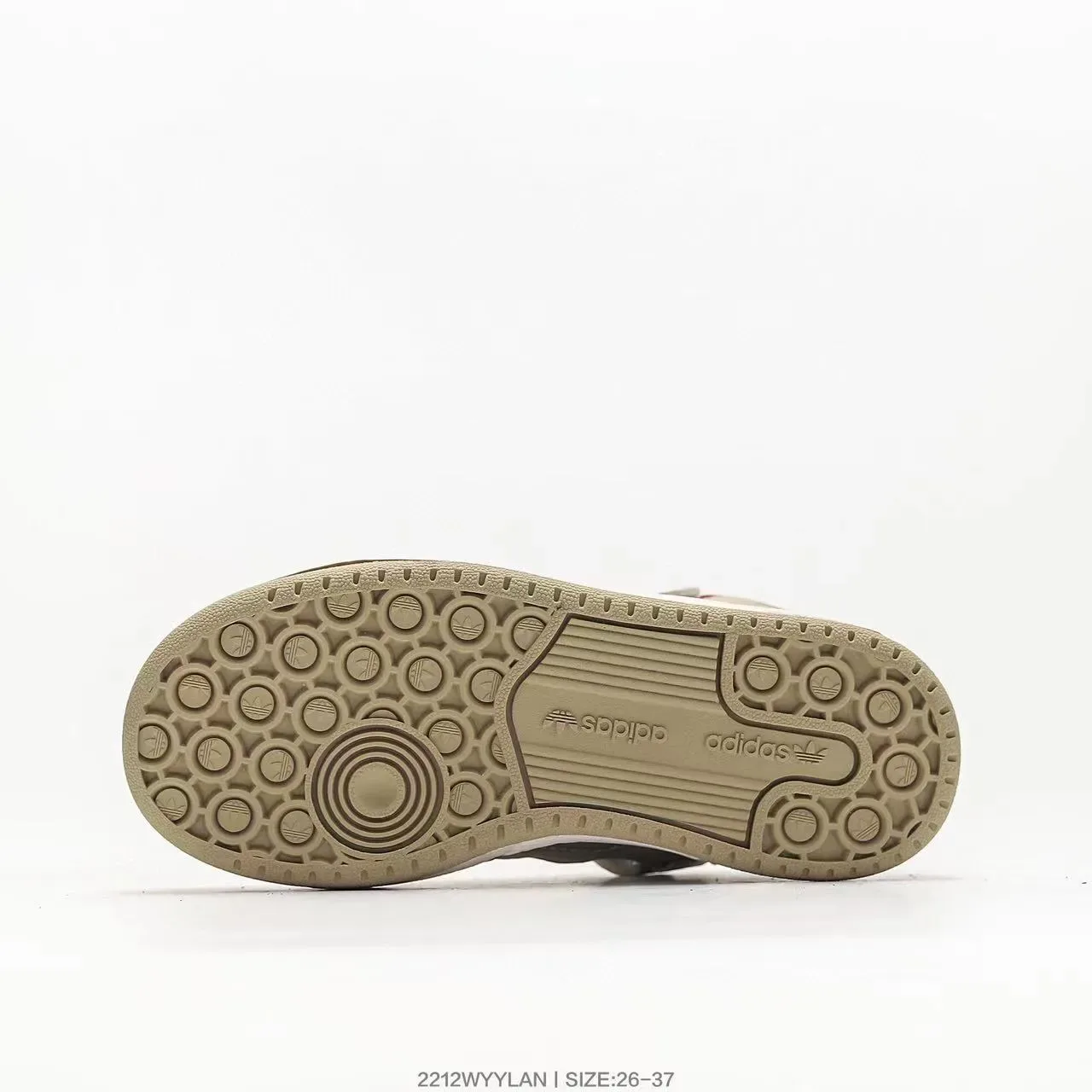 Adidas Forum Mid Kids Beige Olive Red حذاء رياضي نمط حياة 23