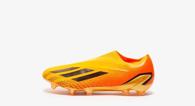 Adidas Chuteiras Laranja Dourado Sock-Fit Knit Upper Solado Metálico Campo Firme 13