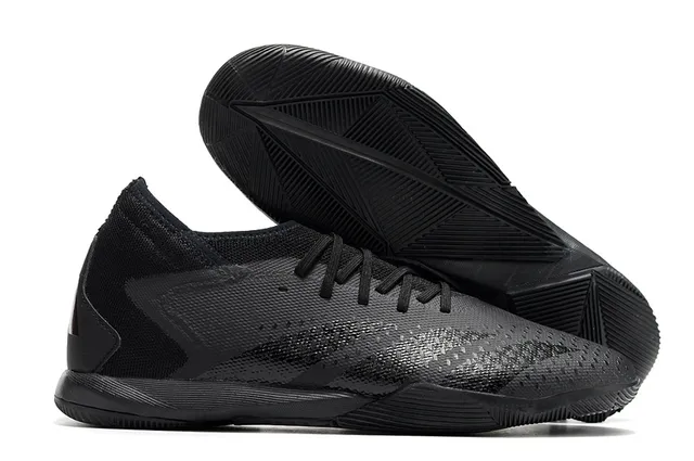 Adidas Pink Black Low-Cut Sock-Fit Collar Perforated Synthetic Upper Indoor Soccer Shoes 2