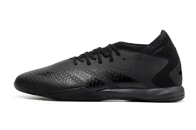 Adidas Pink Black Low-Cut Sock-Fit Collar Perforated Synthetic Upper Indoor Soccer Shoes 19