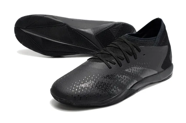 Adidas Pink Black Low-Cut Sock-Fit Collar Perforated Synthetic Upper Indoor Soccer Shoes 20